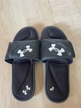 Under Armour Black Slide Sandals